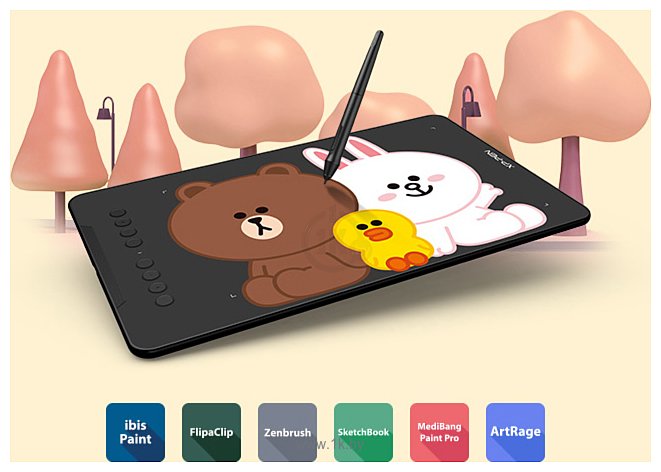 Фотографии XP-Pen Deco 01 V2 Line Friends Edition