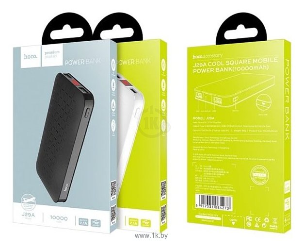 Фотографии Hoco J29A Cool square 10000 mAh