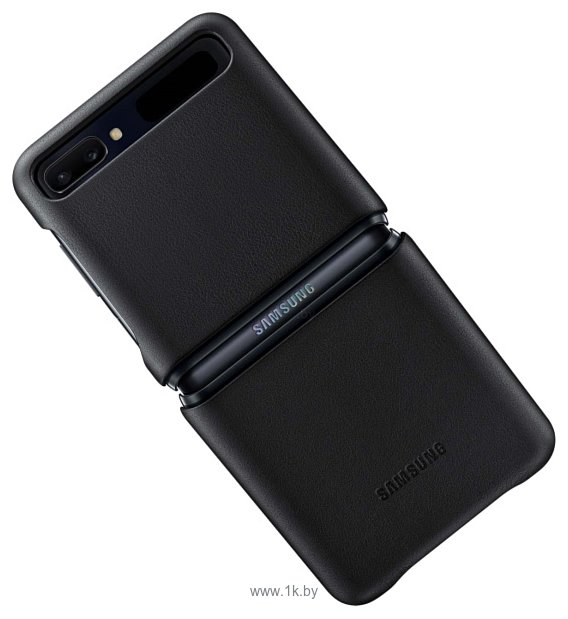 Фотографии Samsung Leather Cover для Galaxy Z Flip (черный)