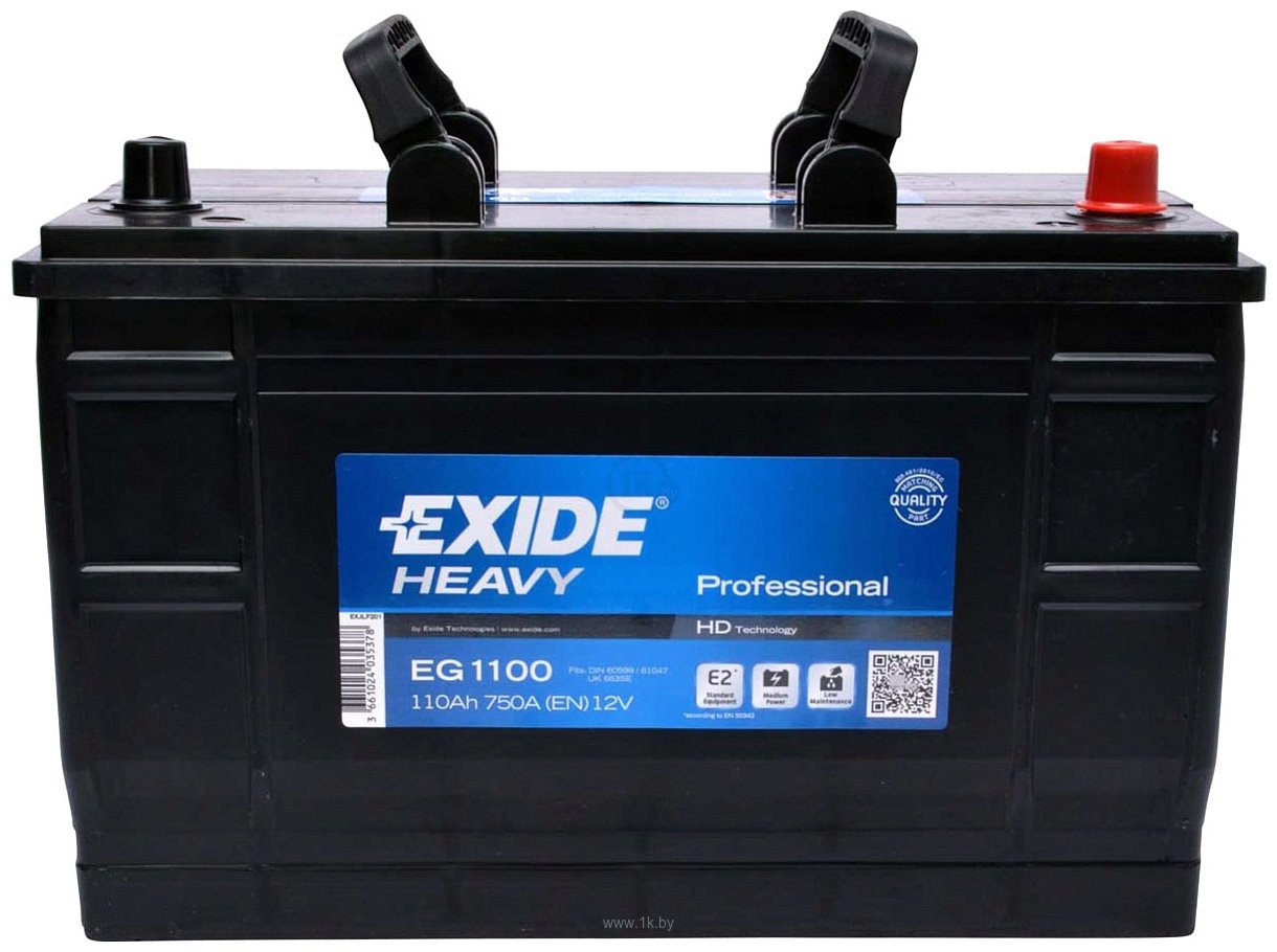 Фотографии Exide Start PRO EG1100 (110Ah)