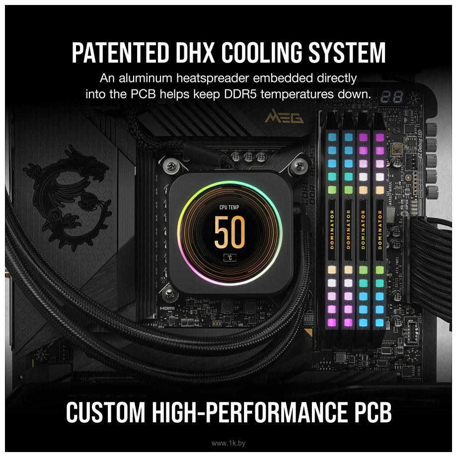 Фотографии Corsair Dominator Platinum RGB CMT64GX5M2B5200C40