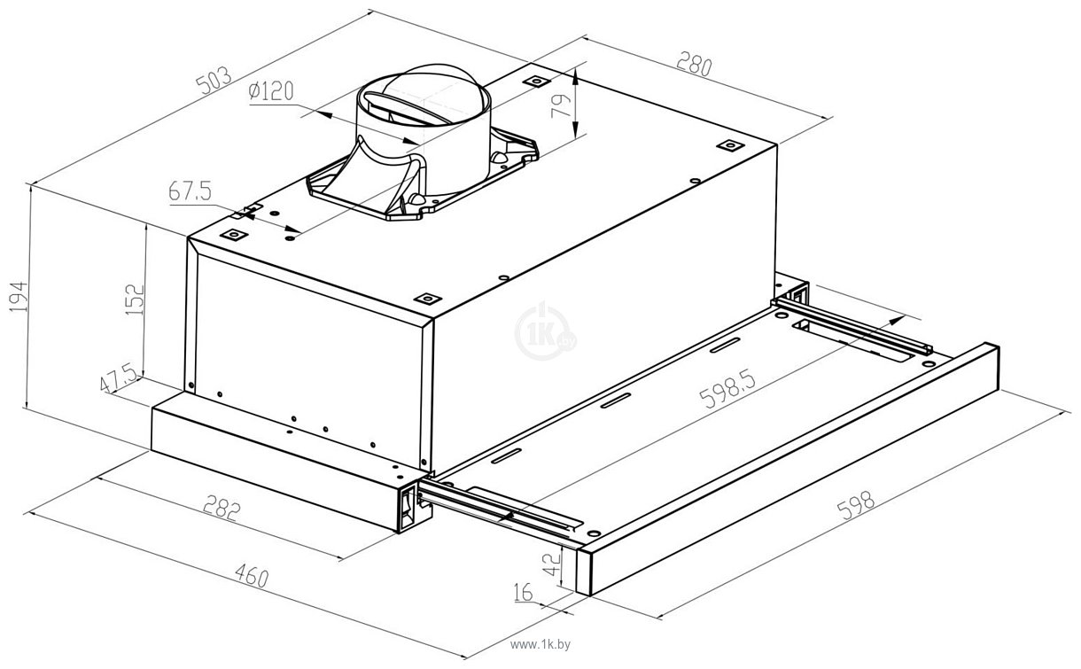 Фотографии Meferi SLIDEBOX60BK GLASS ULTRA