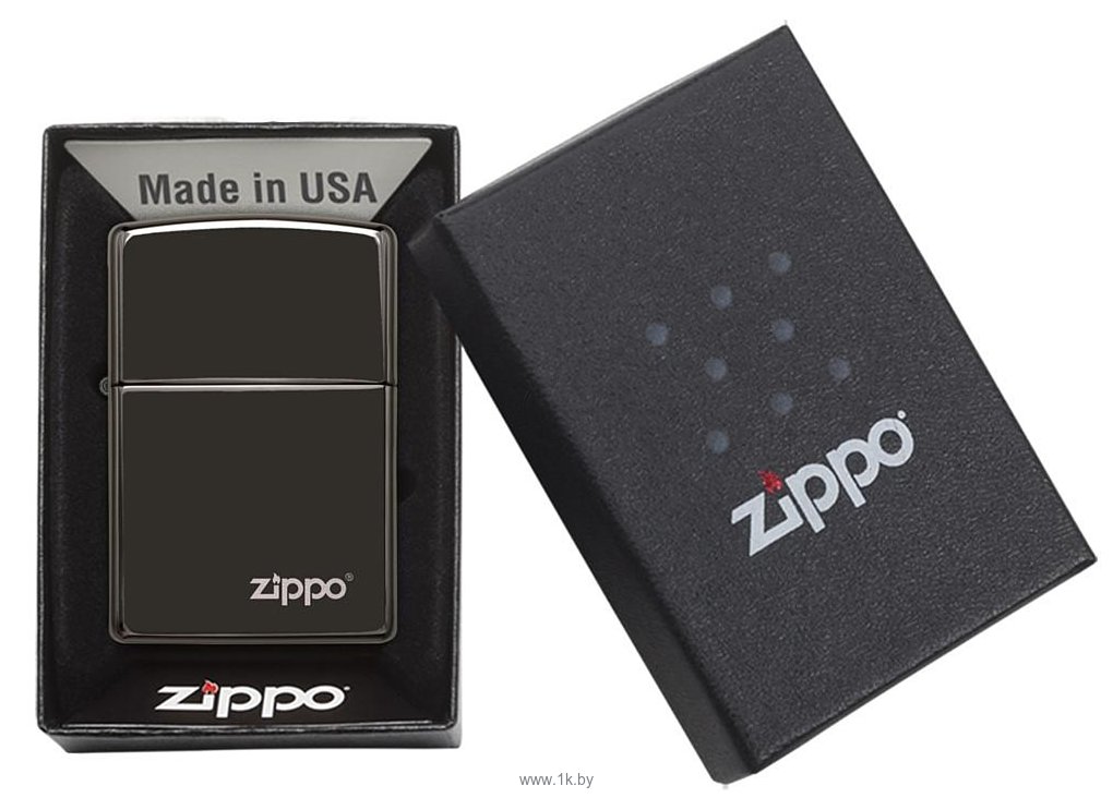 Фотографии Zippo Ebony Zippo Logo (24756ZL-000003)