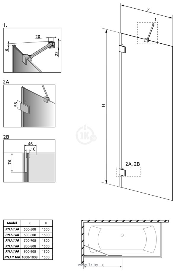 Фотографии Radaway Essenza Pro Black PNJ II 100