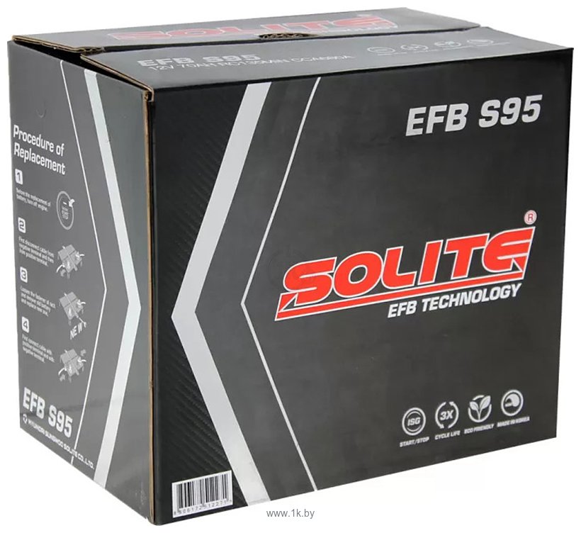 Фотографии Solite EFB S95 борт (80Ah)