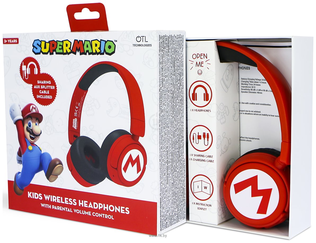 Фотографии OTL Technologies Super Mario Red Kids Wireless SM1016