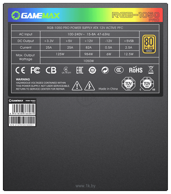 Фотографии GameMax RGB-1050 Pro