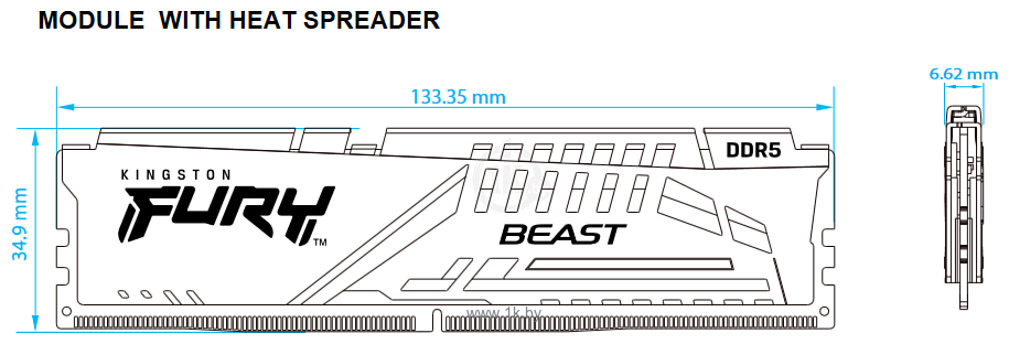 Фотографии Kingston FURY Beast KF560C36BWE2K2-32