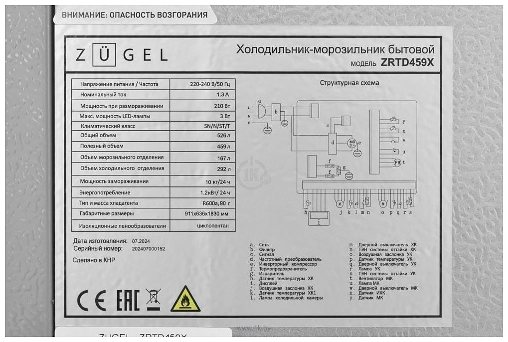 Фотографии ZUGEL ZRTD459X