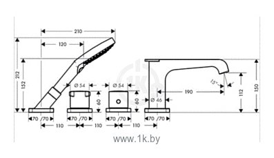 Фотографии Axor Citterio E 36411000 + механизм