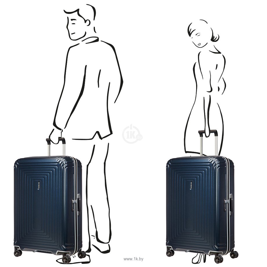 Фотографии Samsonite Neopulse DLX Matte Midnight Blue 75 см