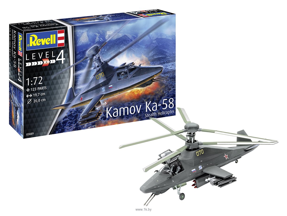 Фотографии Revell 03889 Одноместный ударный вертолет Kamov Ka-58 Stealth