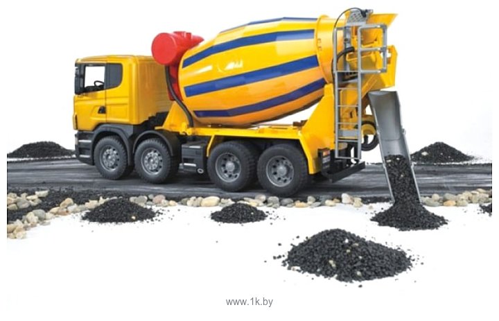 Фотографии Bruder Scania R-series Cement mixer truck 03554