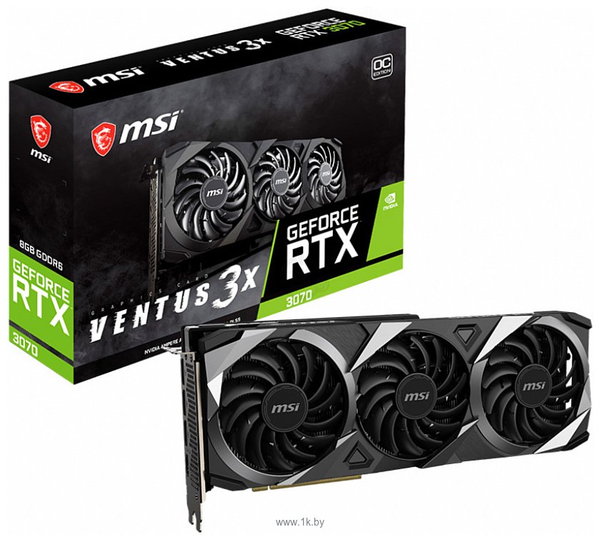 Фотографии MSI GeForce RTX 3070 Ventus 3X Plus 8G OC LHR