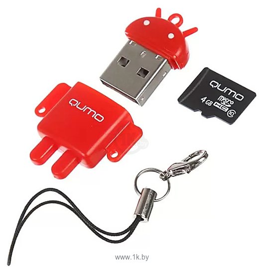 Фотографии QUMO Fundroid microSDHC QM32GCR-MSD10-FD-RED 32GB