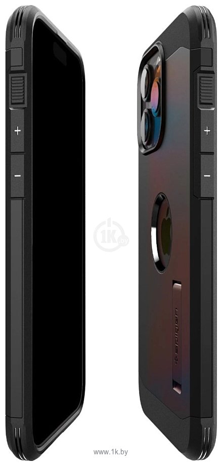 Фотографии Spigen Tough Armor (MagFit) для iPhone 15 Pro ACS06733 (черный)