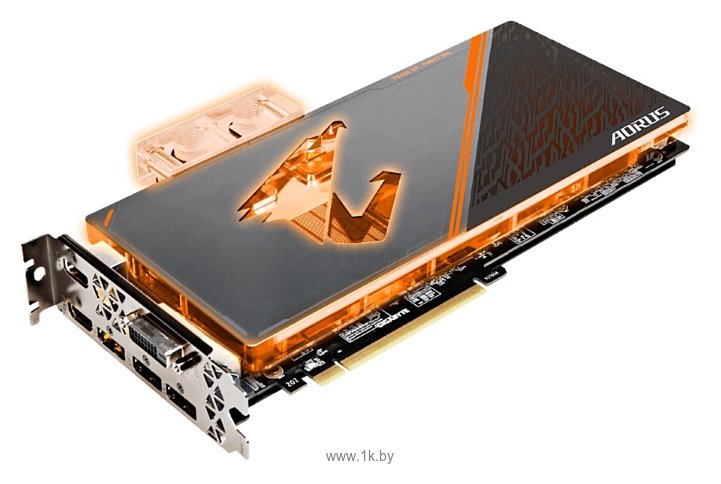 Фотографии GIGABYTE GeForce GTX 1080 Ti 1632Mhz PCI-E 3.0 11264Mb 11448Mhz 352 bit DVI 3xHDMI HDCP Aorus Waterforce WB Xtreme Edition