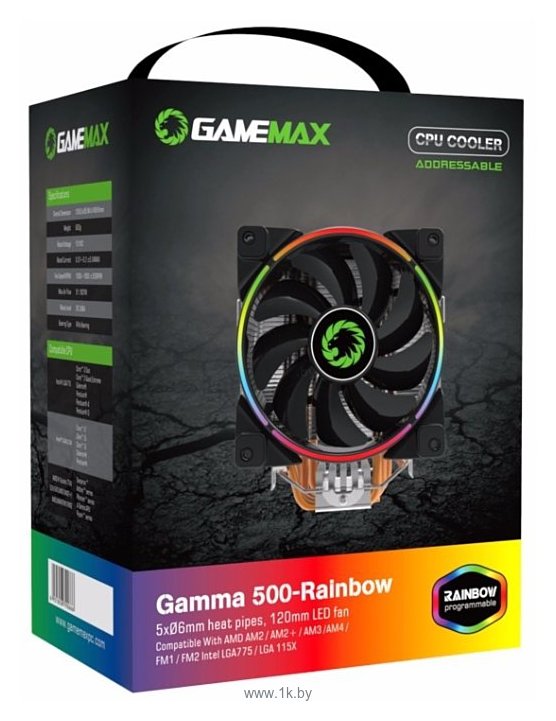 Фотографии GameMax GAMMA 500 Rainbow