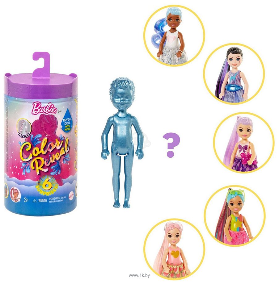Фотографии Barbie Color Reveal Chelsea Doll with 6 Surprises GTT23