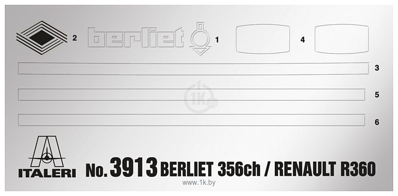 Фотографии Italeri 3913 Berliet 356Ch/Renault R360 Le Centaure