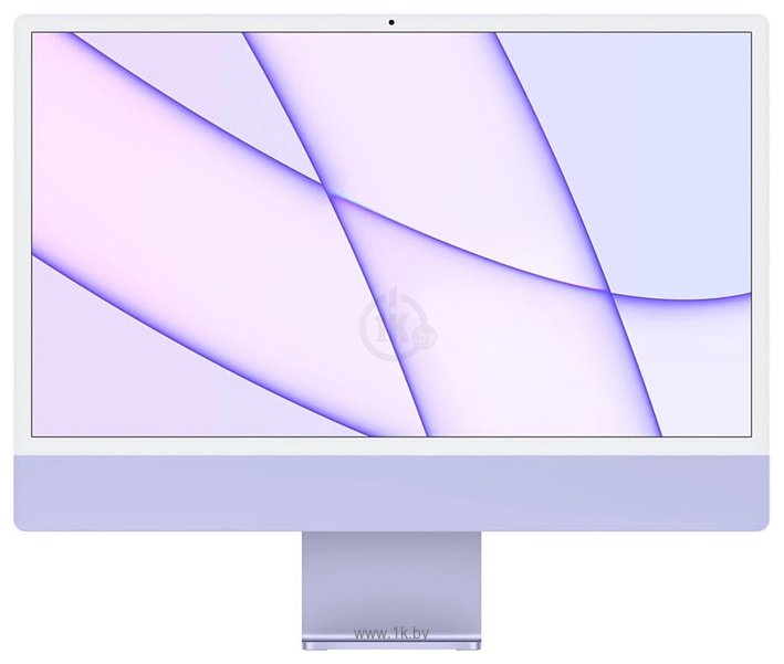 Фотографии Apple iMac M1 2021 24" (4 порта, 8/256, фиолетовый)