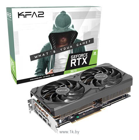 Фотографии KFA2 GeForce RTX 3070 (1-Click OC) 8GB (37NSL6MD2KOK)