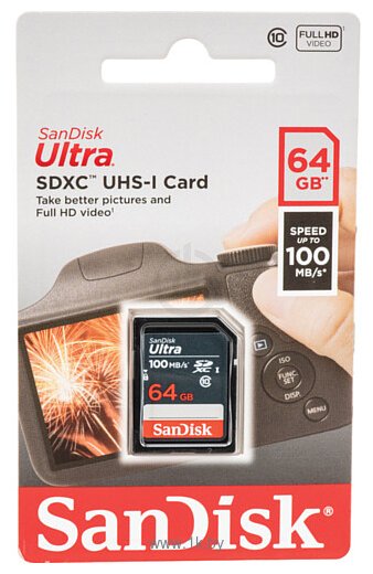 Фотографии SanDisk Ultra SDXC SDSDUNR-064G-GN3IN 64GB