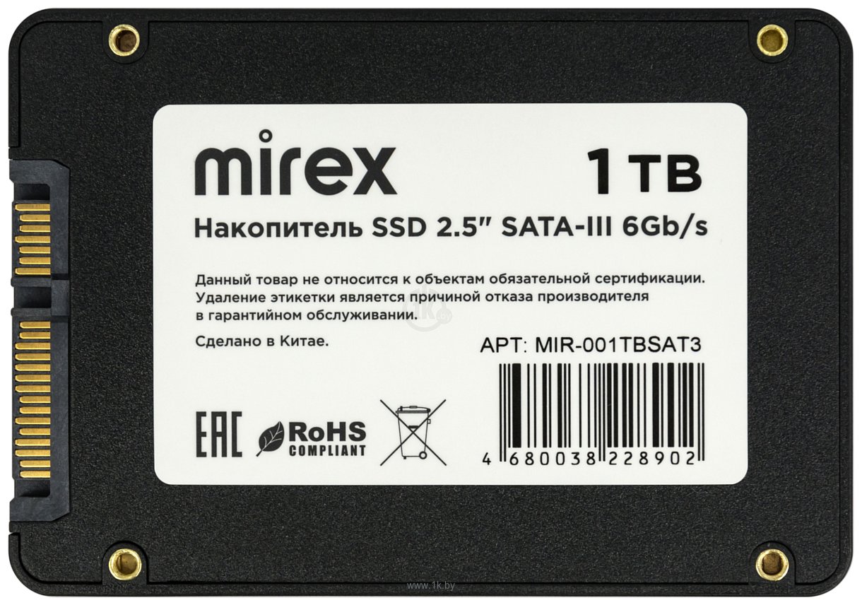 Фотографии Mirex 1TB MIR-001TBSAT3