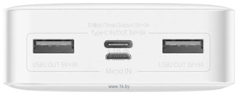 Фотографии Baseus Bipow Digital Display 20000mAh (белый)