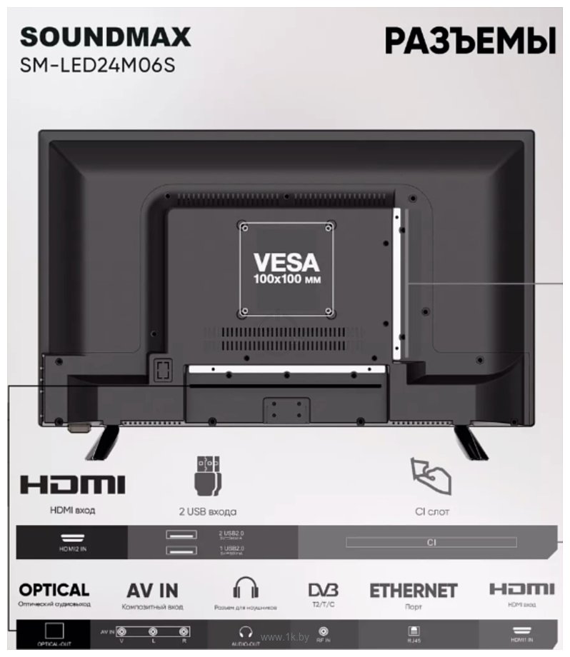 Фотографии SoundMAX SM-LED24M06