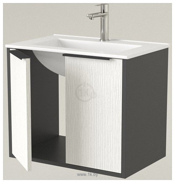 Фотографии Дабер 018 60 Т18.6.0.20Ч (белый древесный/серый/ручка черная)