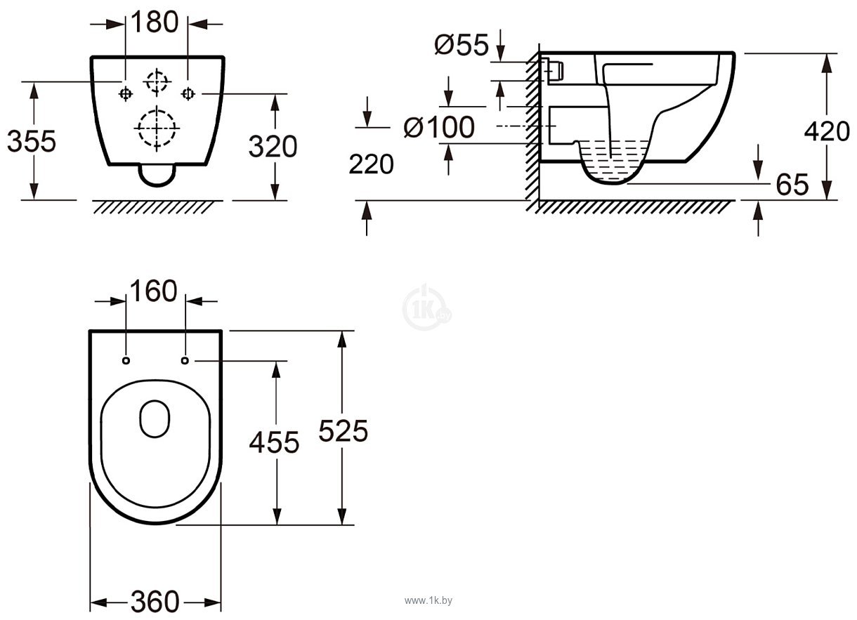 Фотографии Wellsee Chalice Perfection RimFree 182607001 (чаша, пневмокрышка, глянцевый белый)