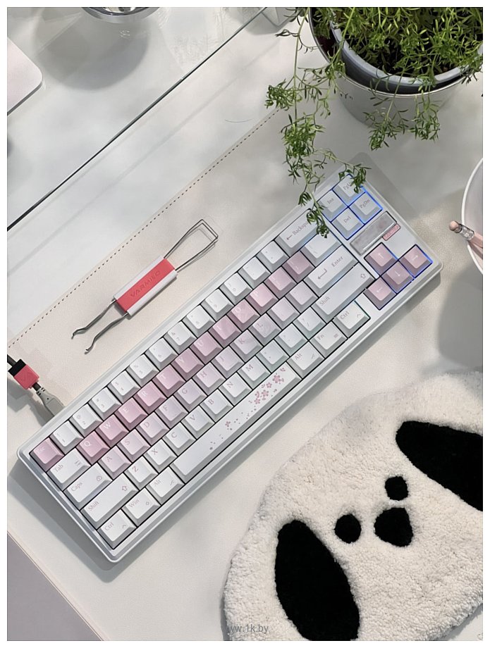 Фотографии Varmilo Sword68 Sakura Kailh Prestige Voice (без кириллицы)