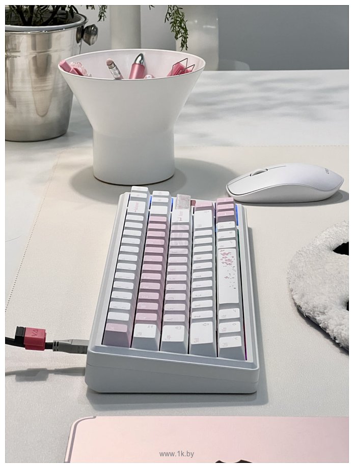Фотографии Varmilo Sword68 Sakura Kailh Prestige Voice (без кириллицы)