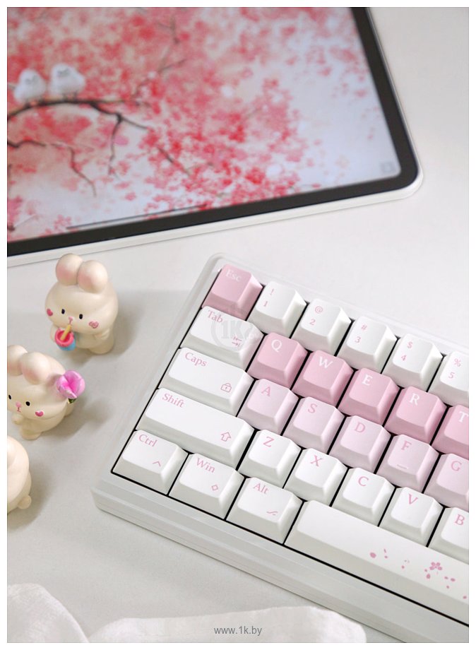 Фотографии Varmilo Sword68 Sakura Kailh Prestige Voice (без кириллицы)
