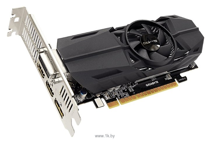 Фотографии GIGABYTE GeForce GTX 1050 1379Mhz PCI-E 3.0 2048Mb 7008Mhz 128 bit DVI 2xHDMI HDCP Low Profile