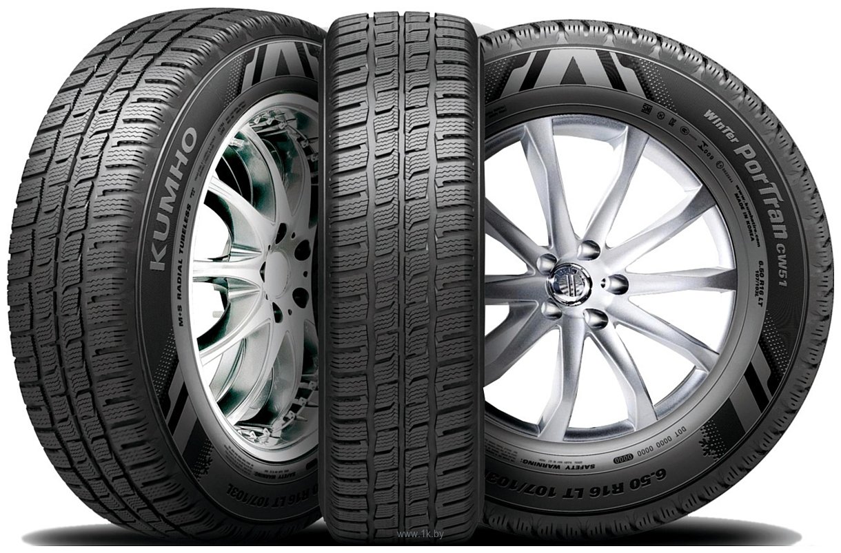 Фотографии Kumho Winter PorTran CW51 195/75 R16C 110/108R