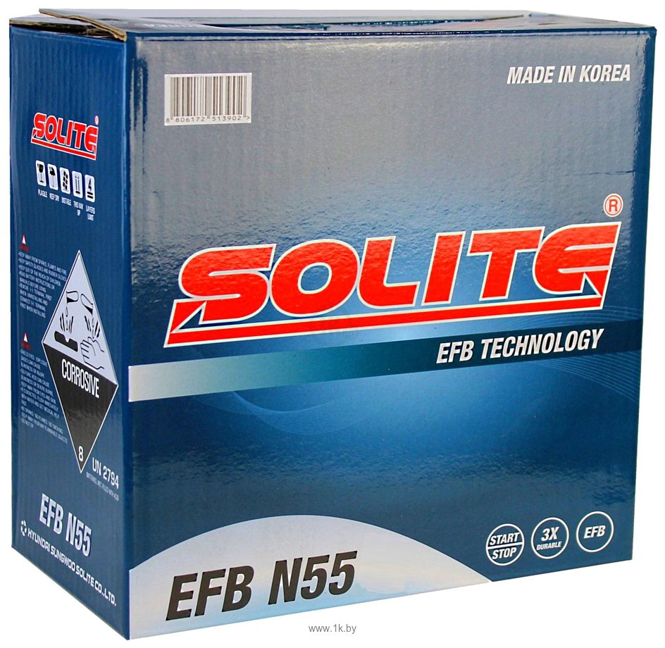 Фотографии Solite EFB N55 (50Ah)