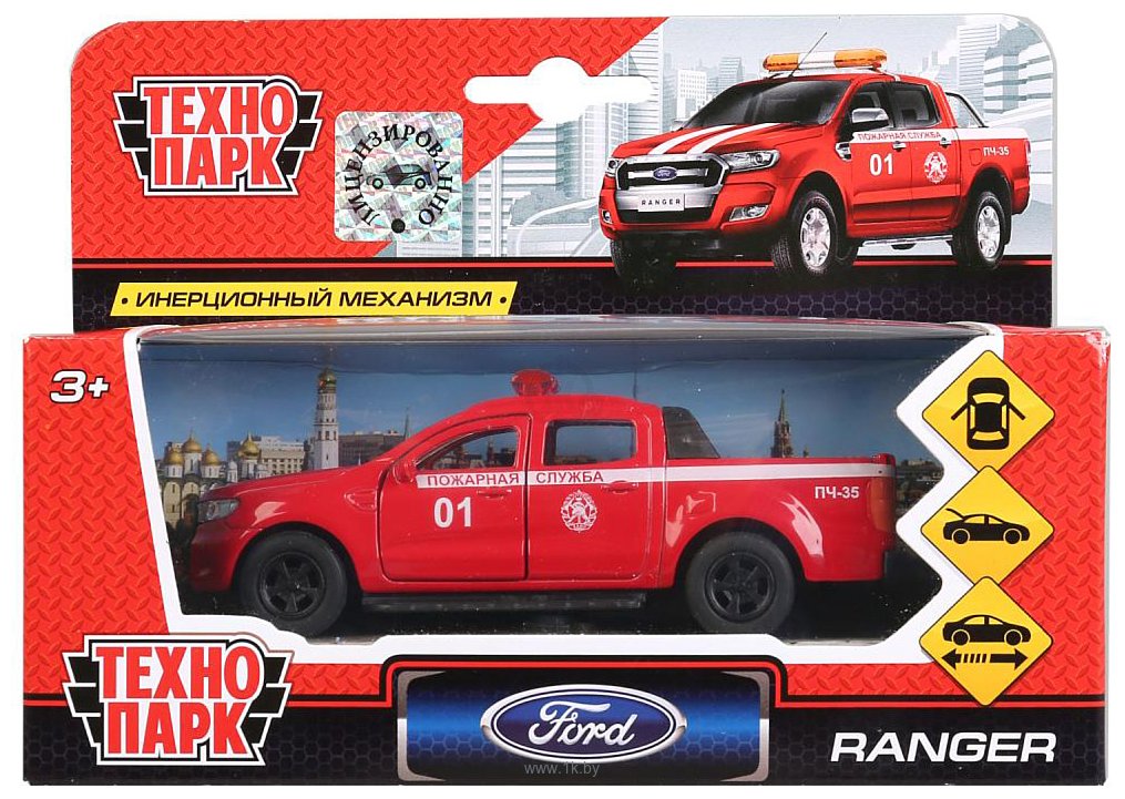 Фотографии Технопарк Ford Ranger Пикап Пожарный SB-18-09-FR-F