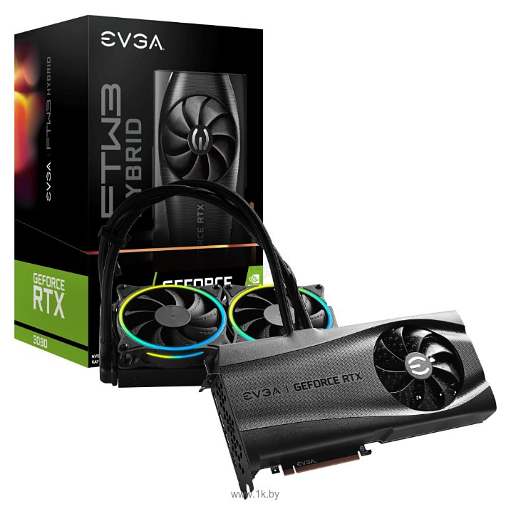 Фотографии EVGA GeForce RTX 3080 FTW3 ULTRA HYBRID GAMING 10GB (10G-P5-3898-KR)