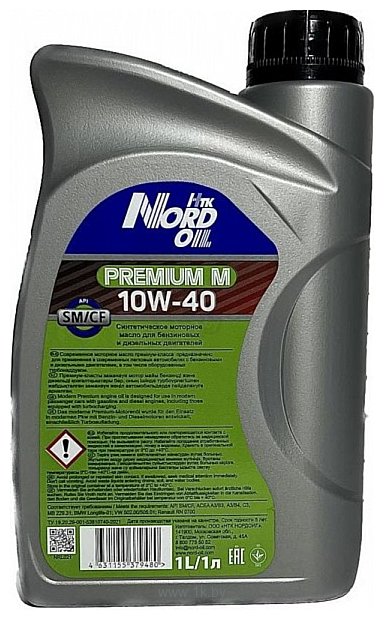 Фотографии Nord Oil Premium М 10W-40 SM/CF 1л