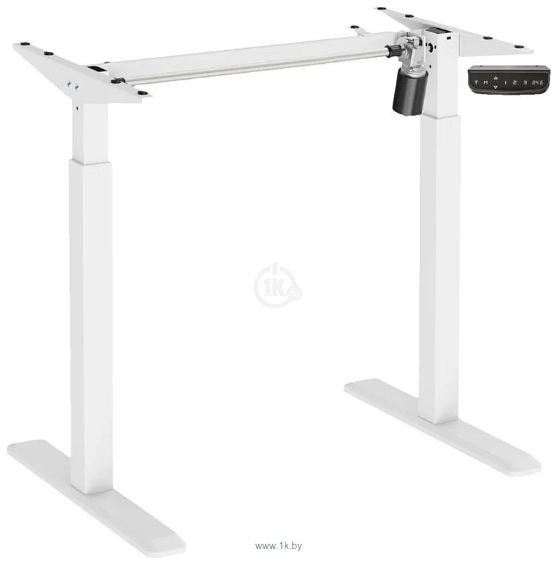 Фотографии ErgoSmart Electric Desk Prime 1360х800х36 мм (дуб темно-коричневый/белый)