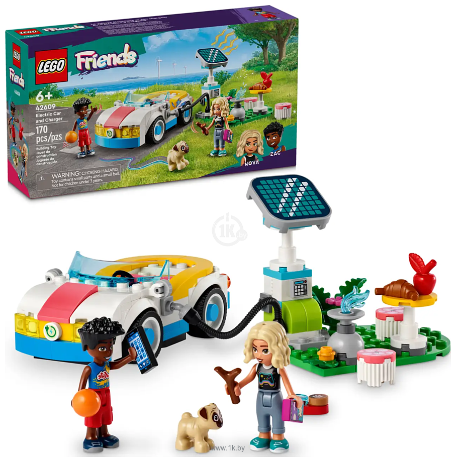 Фотографии LEGO Friends 42609 Электромобиль и зарядное устройство 