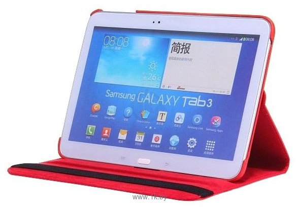 Фотографии LSS Rotation Cover Red для Samsung GALAXY Tab 3 10.1"