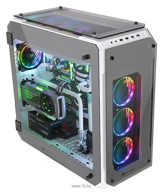 Фотографии Thermaltake View 71 Tempered Glass CA-1I7-00F6WN-00 White