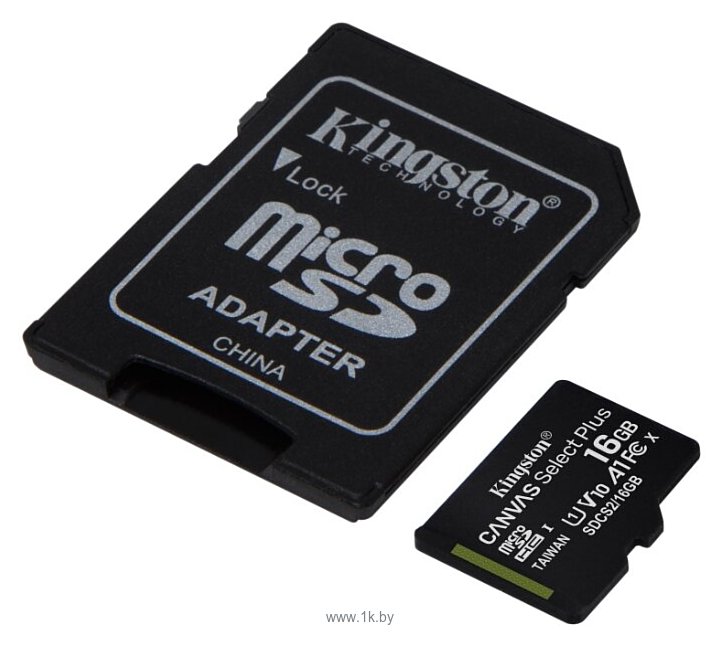 Фотографии Kingston Canvas Select Plus microSDHC 16GB (с адаптером)