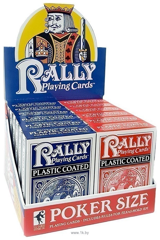 Фотографии US Games Systems Plastic-Coated Rally Playing Cards PCP200