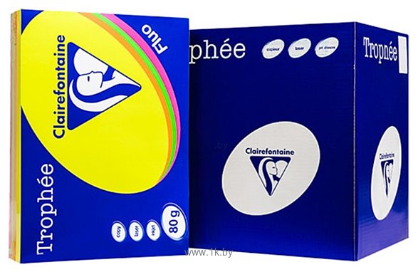 Фотографии Clairefontaine Trophee A4 80 г/кв.м 500 л 1705SC (mix fluo)