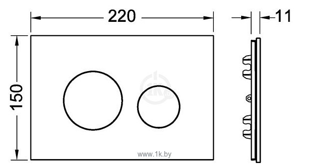 Фотографии Tece Лицевая панель Loop 9240683