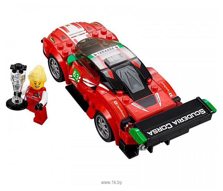 Фотографии Lepin Speed Champions 28016 Феррари 488 GT3 "Scuderia Corsa" аналог Lego 75886